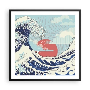 Poster în ramă neagră - Din inspirații japoneze - 60x60 cm