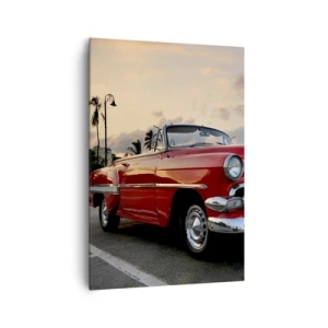 Tablou pe pânză - Căldura roșie a tropicelor - 70x100 cm