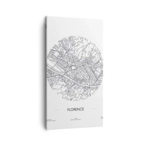 Tablou pe pânză - Anatomia Florenței - 45x80 cm