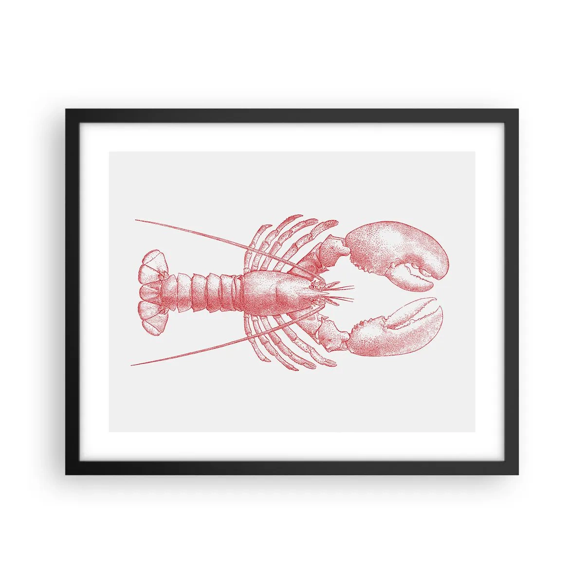 Poster în ramă neagră - Homar demn de Homer - 50x40 cm