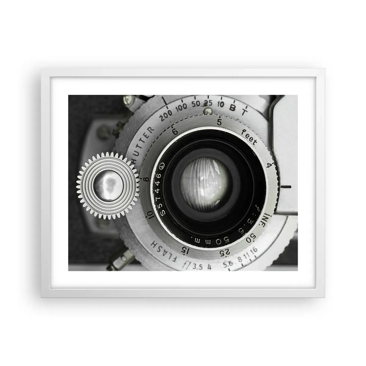 Poster în ramă albă - Povestea de la Hollywood - 50x40 cm