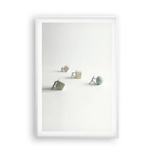 Poster în ramă albă - Viața însăși - 61x91 cm