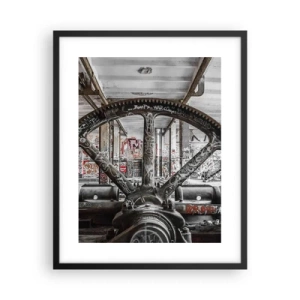 Poster în ramă neagră - Viața secretă a unei fabrici - 40x50 cm