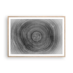Poster în ramă de stejar deschis - Un semn al vremurilor - 100x70 cm