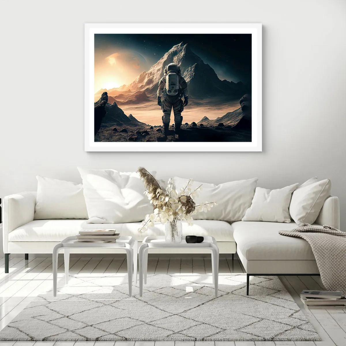 Poster în ramă albă - O nouă provocare - 50x40 cm