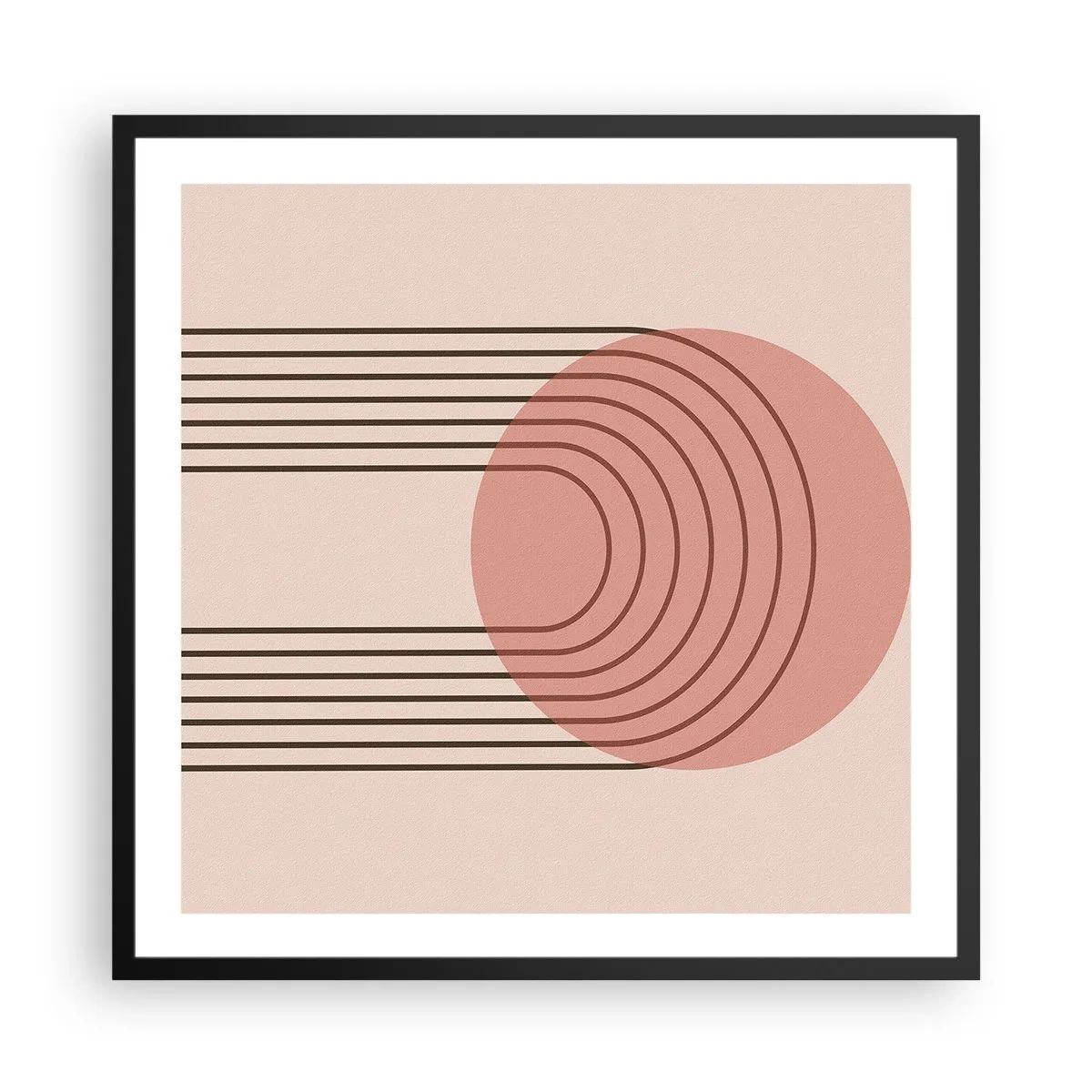 Poster în ramă neagră - Atracție irezistibilă - 60x60 cm