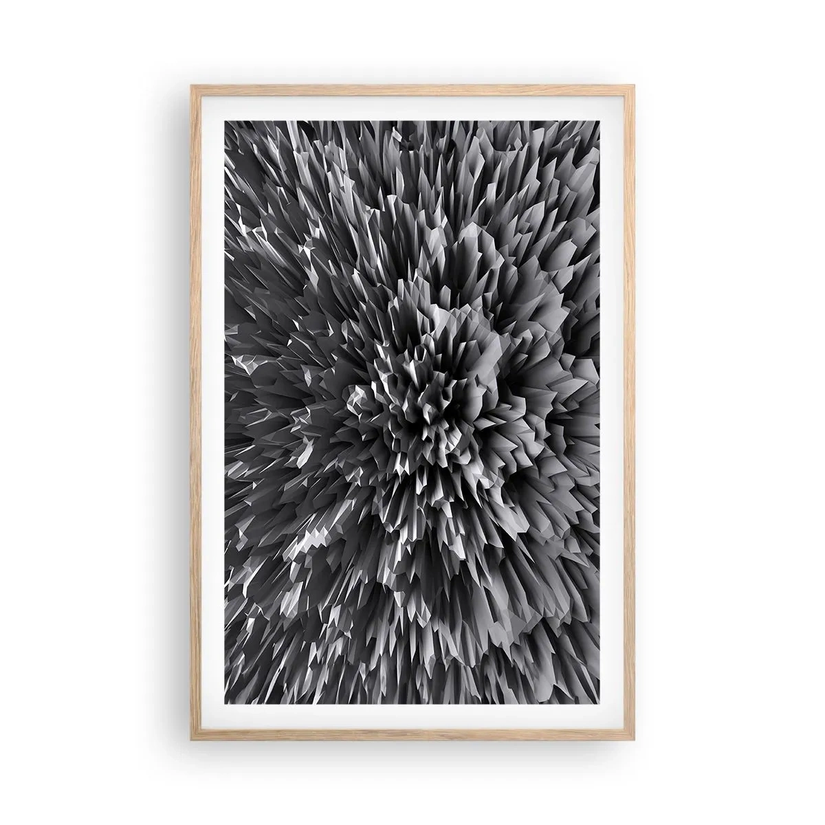 Poster în ramă de stejar deschis - Mai ascuțit nu se poate - 61x91 cm