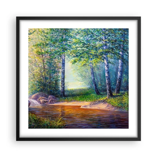 Poster în ramă neagră - Cadru idilic - 50x50 cm