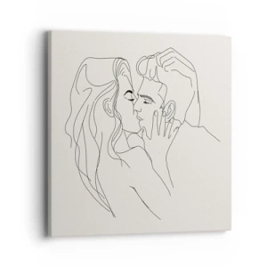 Tablou pe pânză - Încurcați în sentimente - 40x40 cm