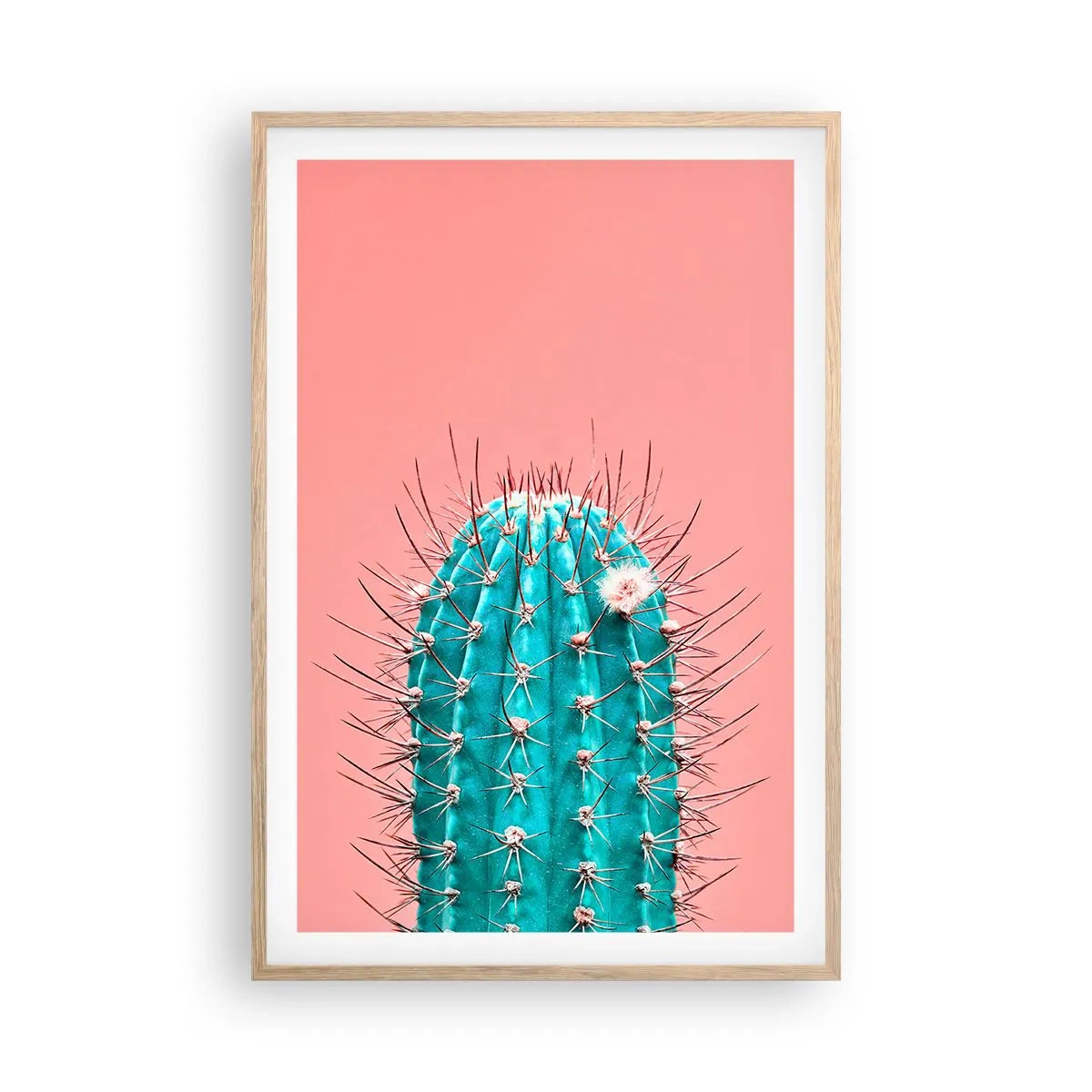Poster în ramă de stejar deschis - Doar privește - 61x91 cm