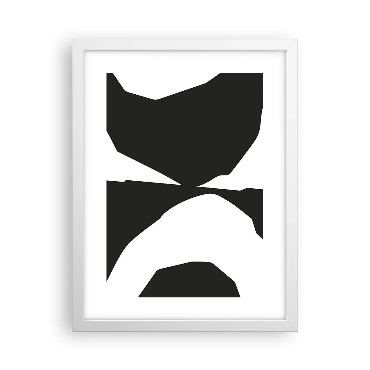 Poster în ramă albă - Pozitiv -negativ - 30x40 cm