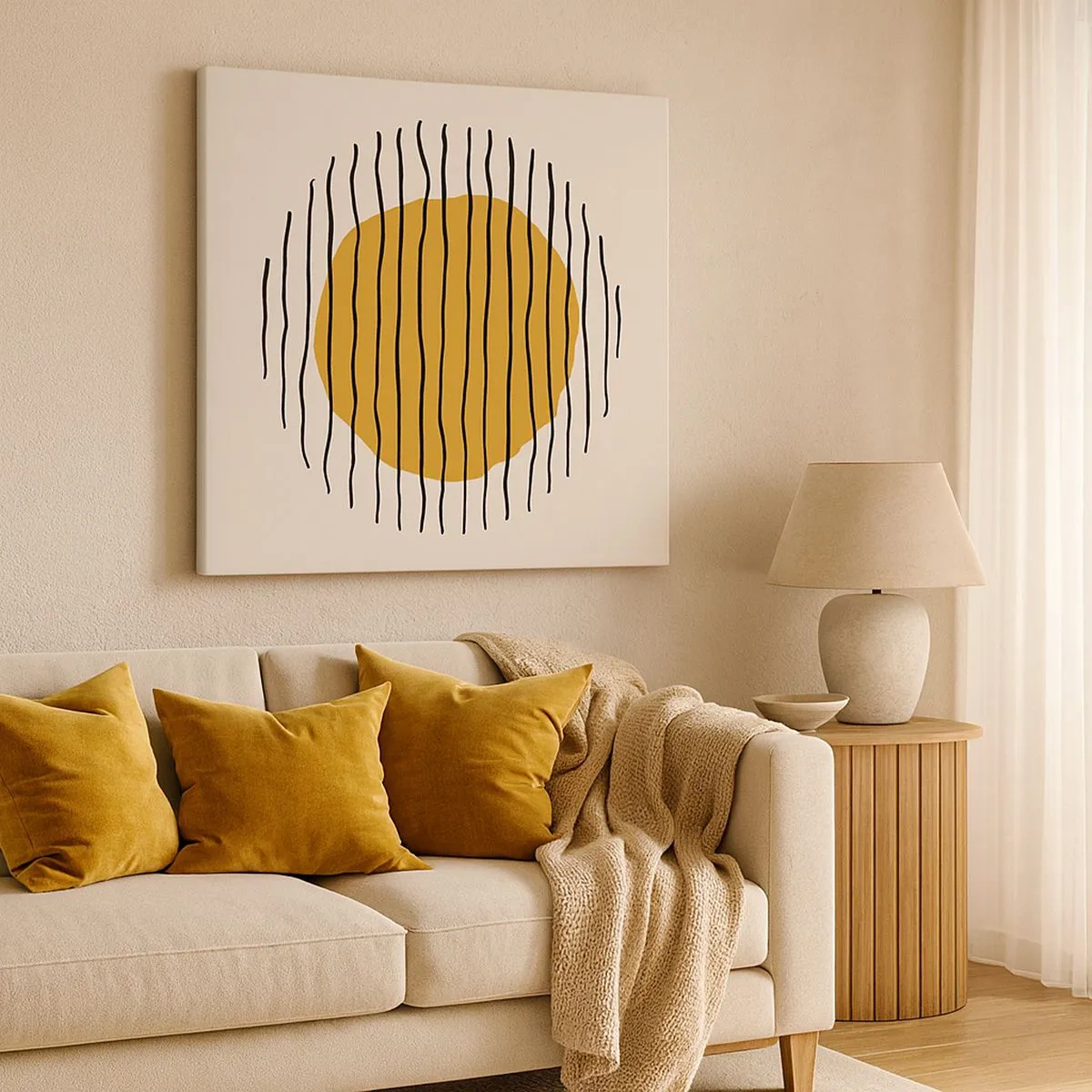 Tablou pe pânză - Abstracție tremurândă de căldură - 30x30 cm