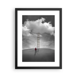 Poster în ramă neagră - Orice este posibil - 30x40 cm