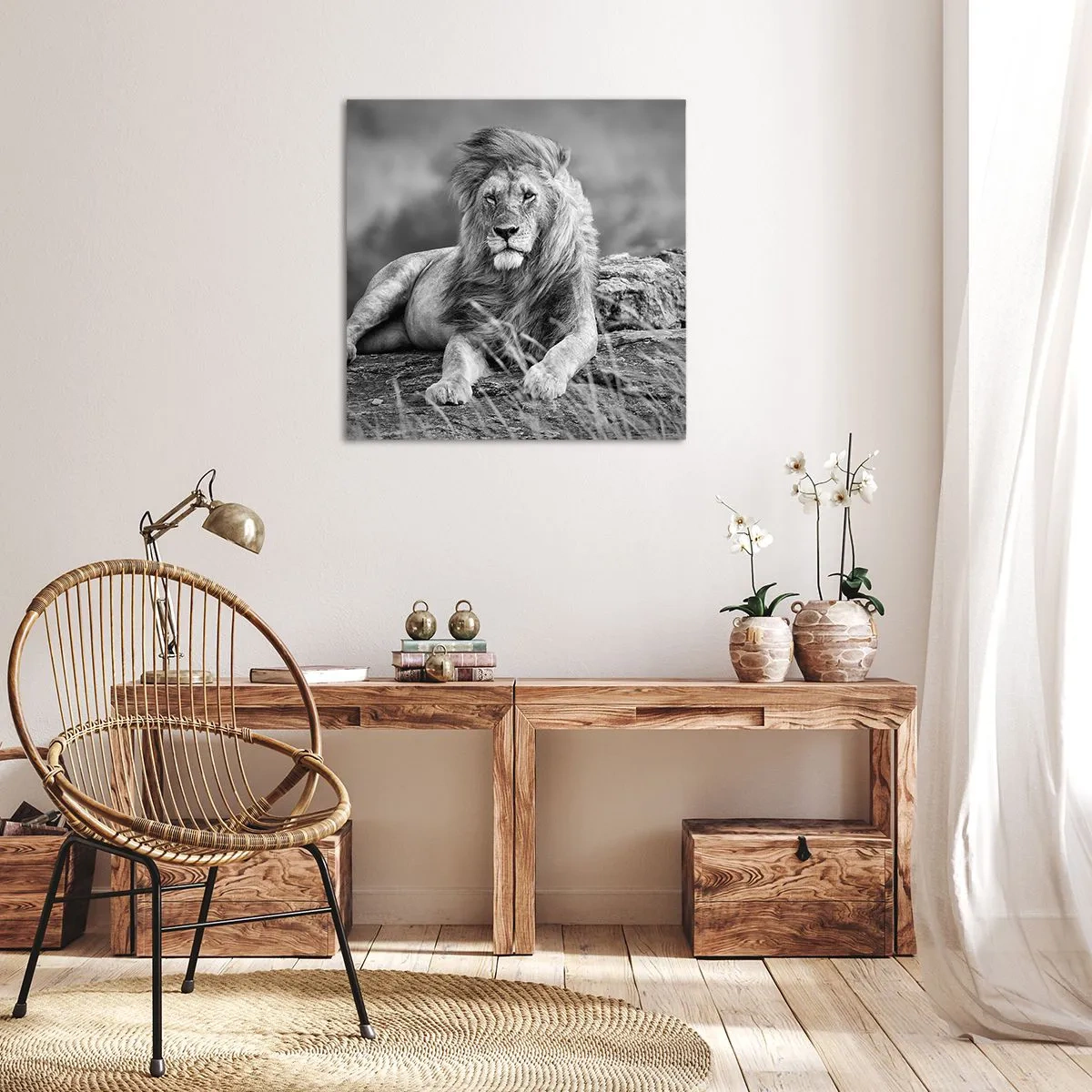 Tablou pe pânză - Siesta regală - 40x40 cm