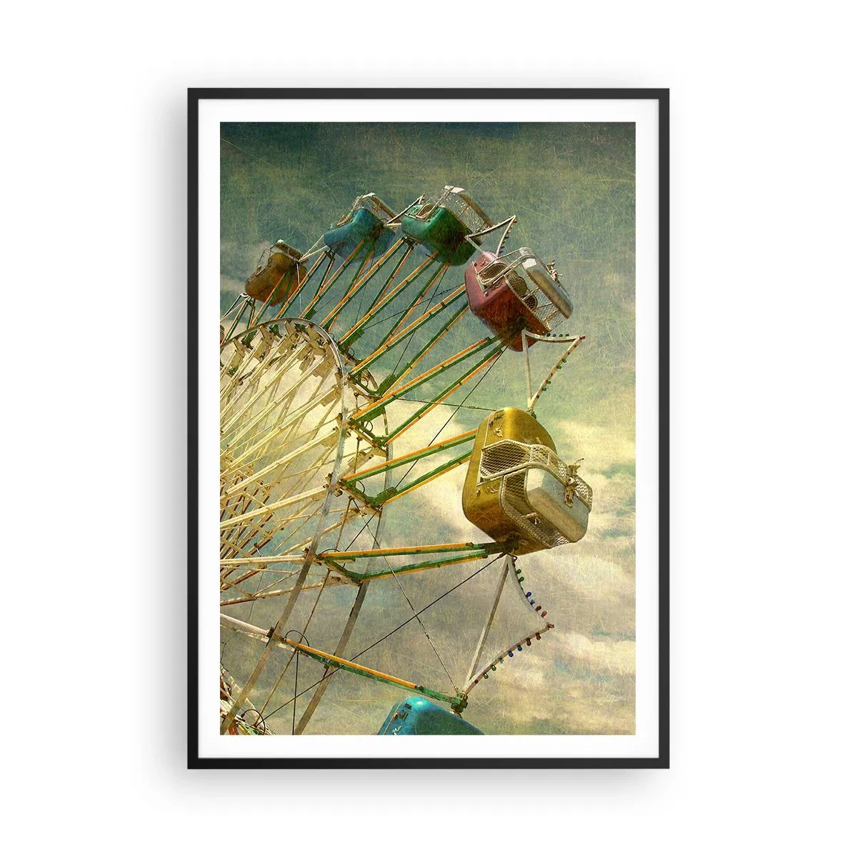 Poster în ramă neagră - Hai la distracție… - 70x100 cm