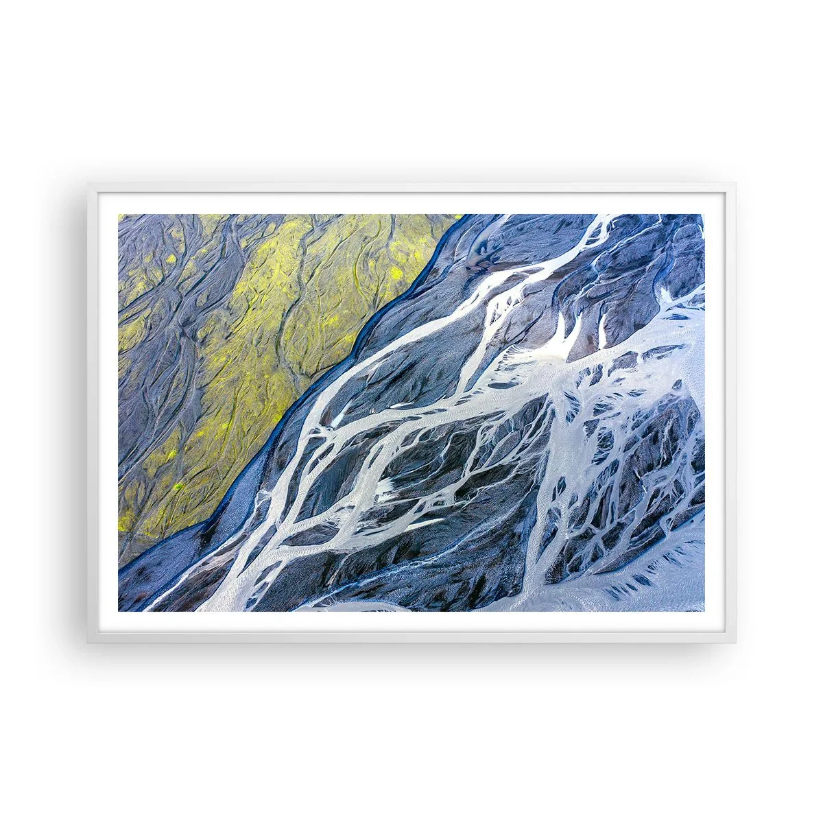 Poster în ramă albă - Picturi din natură - 100x70 cm