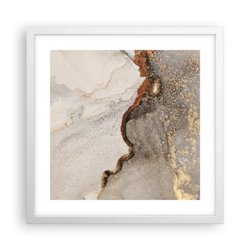 Poster în ramă albă - La granița culorilor - 40x40 cm