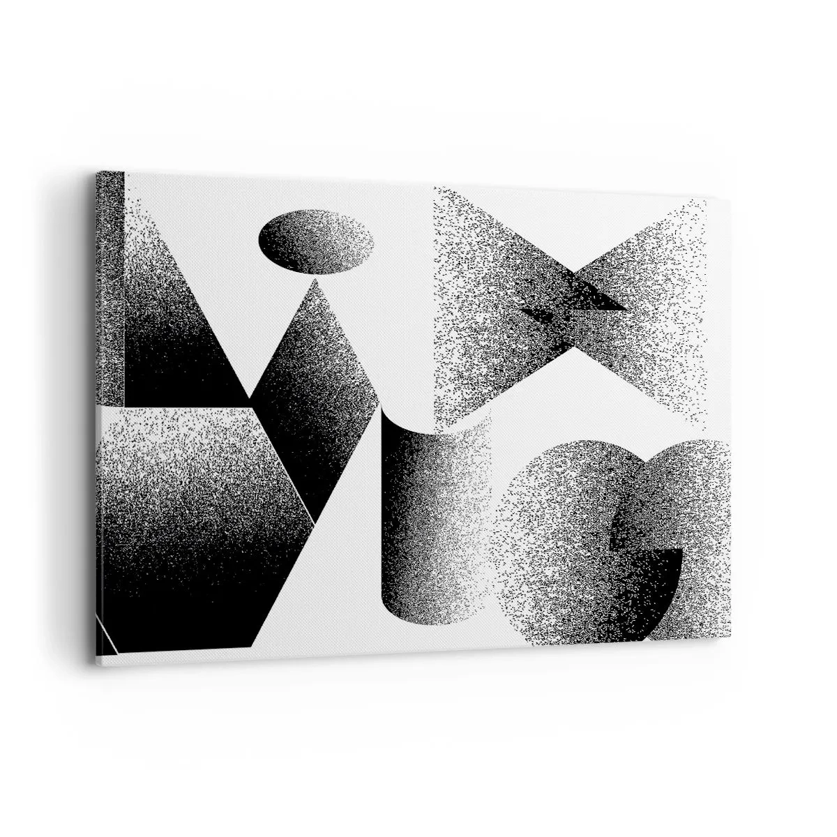 Tablou pe pânză - Unghiuri și ovale - 120x80 cm