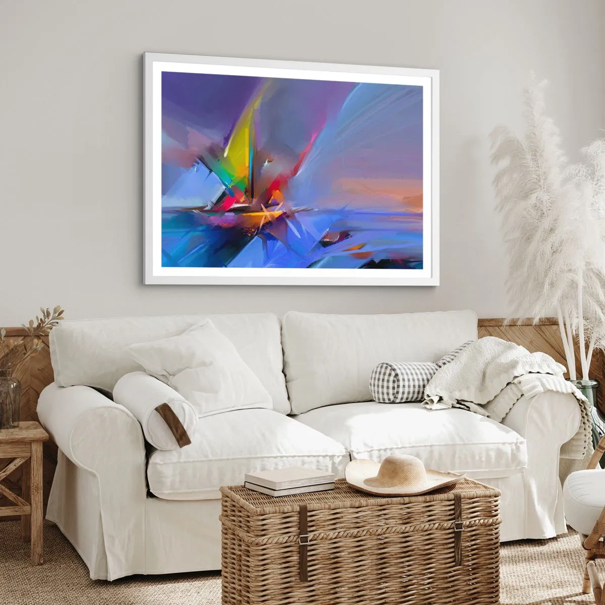 Poster în ramă albă - Iute ca o pasăre - 70x50 cm