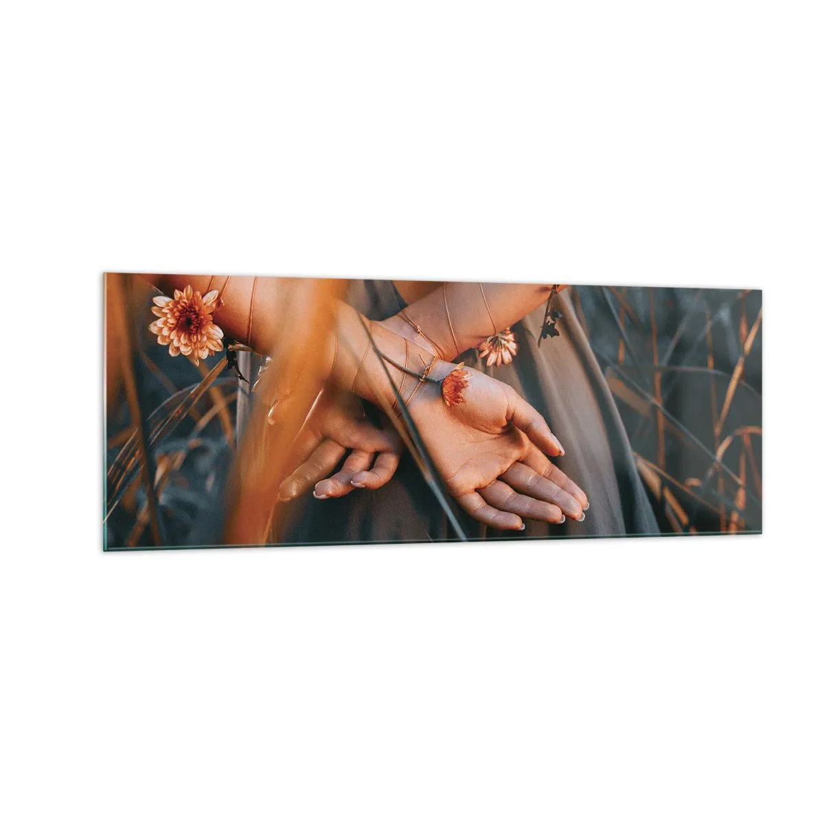 Tablou pe sticlă - Legată de natură - 140x50 cm