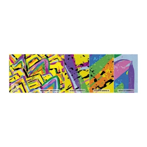 Mostră tapet Premium Sand - Strigă de bucurie - Abstracția, Bucată, Pictura - 100x30 cm