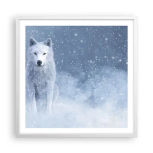 Poster în ramă albă - În stil de iarnă - 60x60 cm