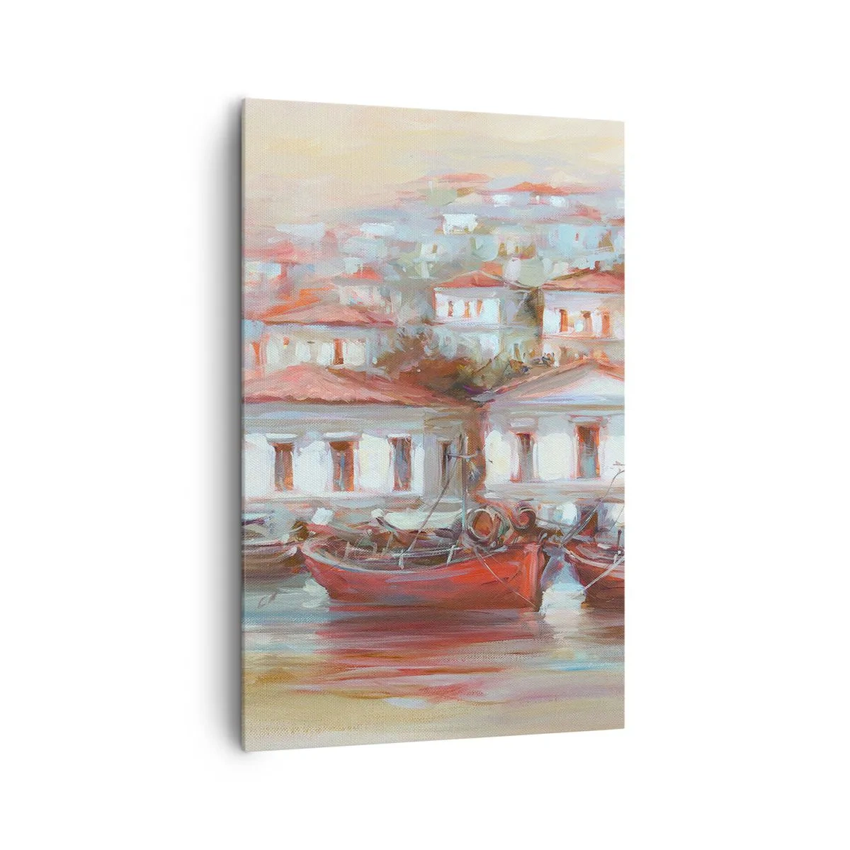 Tablou pe pânză - Orășel fericit - 80x120 cm