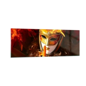 Tablou pe sticlă - Misterul face parte din joc - 140x50 cm