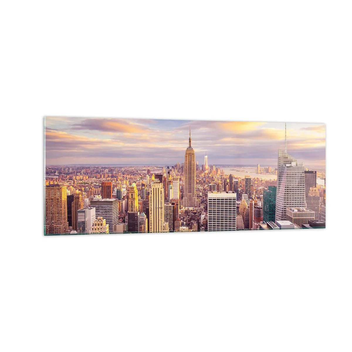 Tablou pe sticlă - Ajungeți la nori înșiși - 140x50 cm