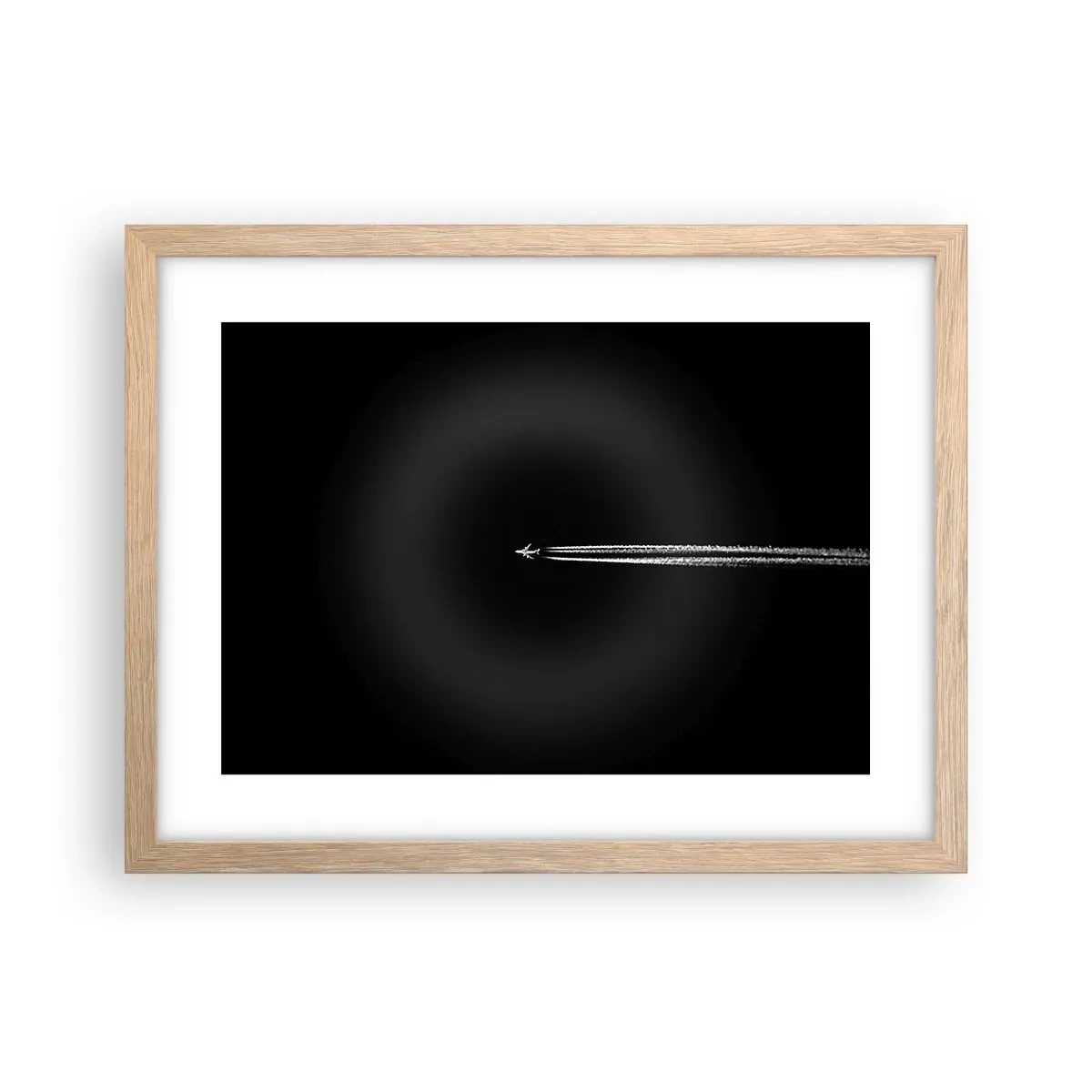 Poster în ramă de stejar deschis - Într-o altă dimensiune - 40x30 cm