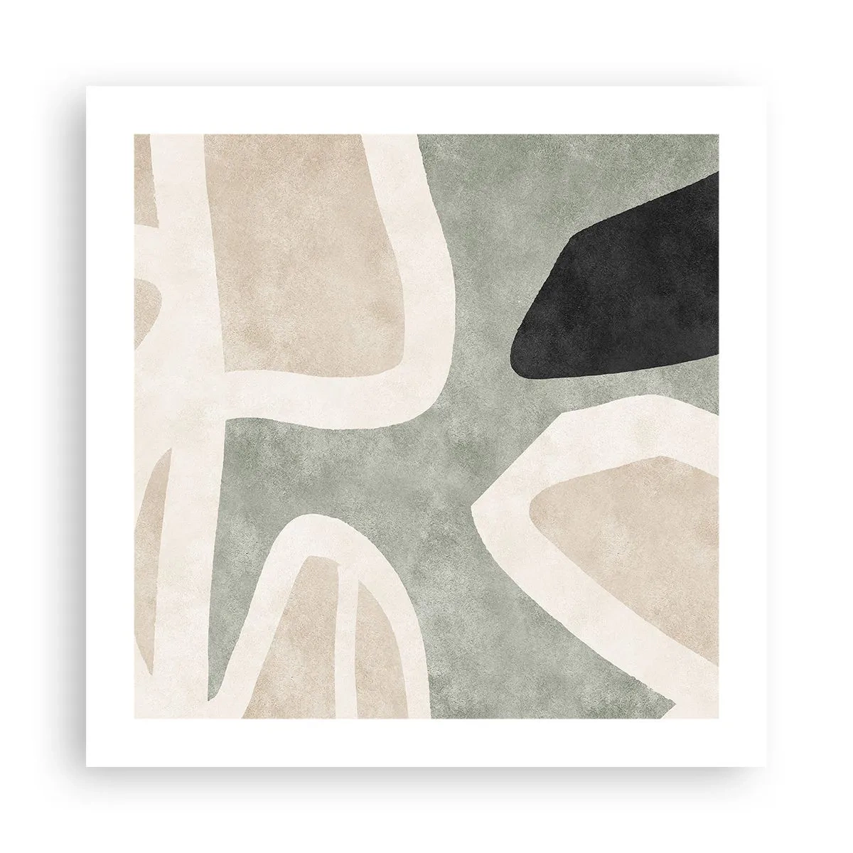 Poster - Compoziție cu motiv negru - 50x50 cm