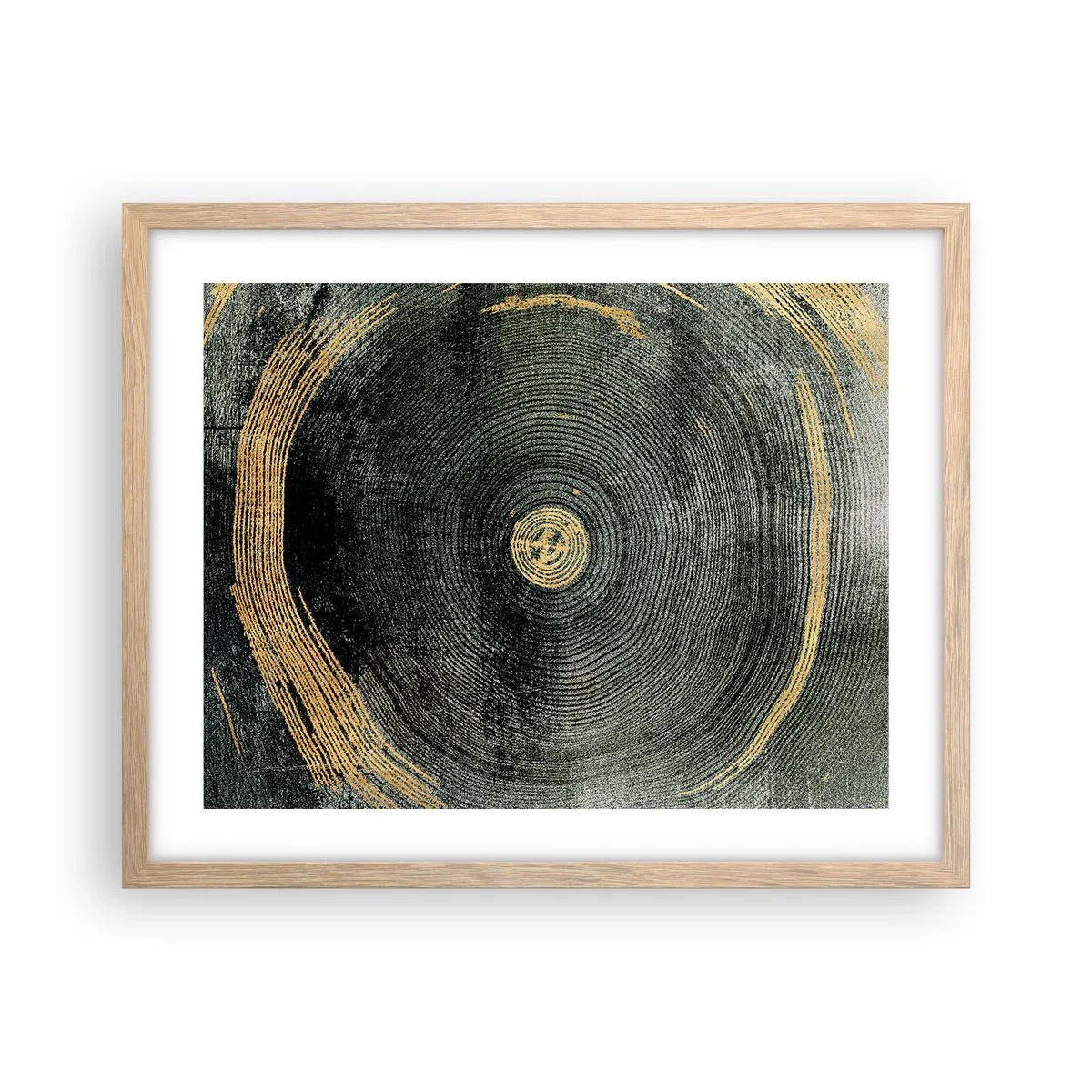 Poster în ramă de stejar deschis - Schimbare și persistență - 50x40 cm