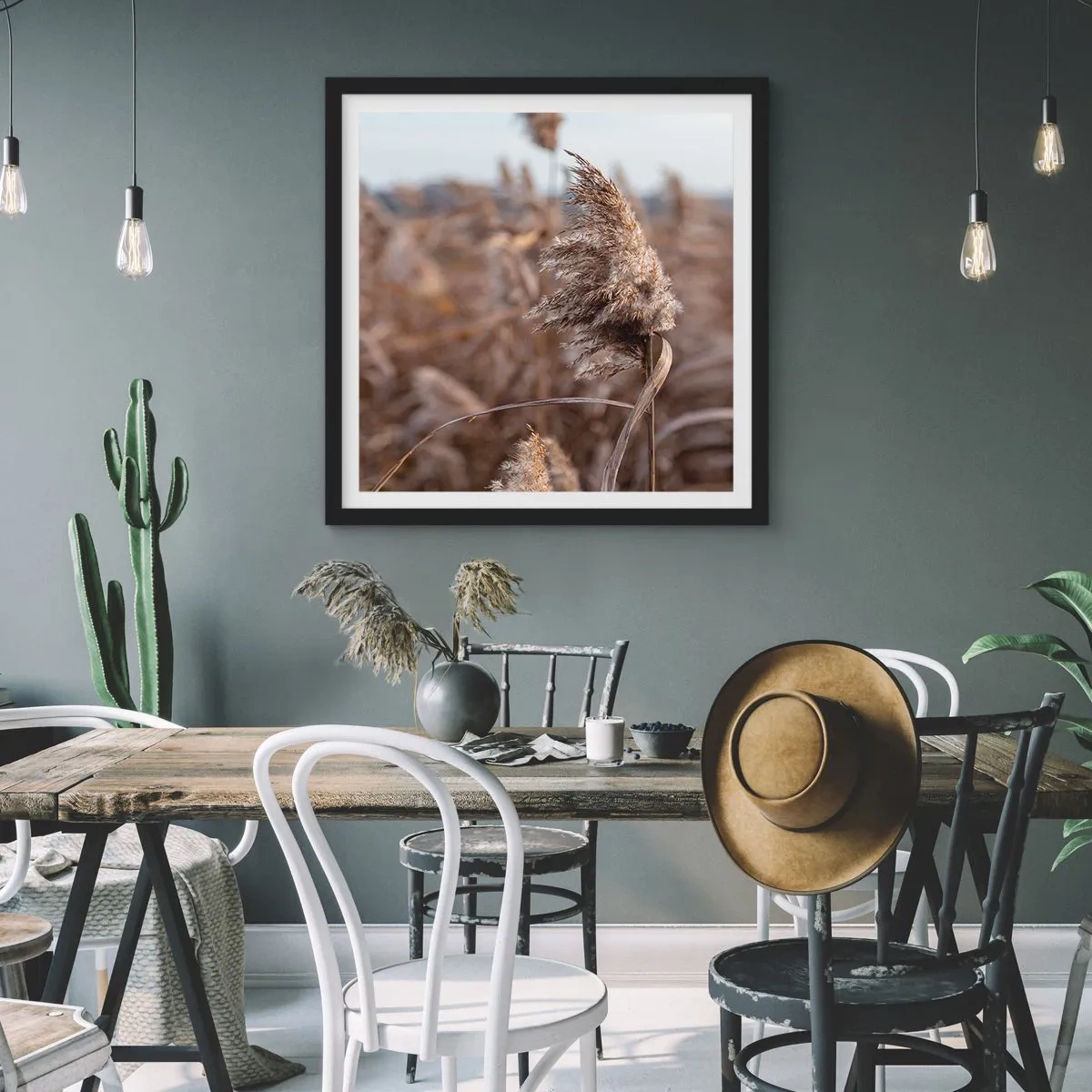 Poster în ramă neagră - E timpul să zbori cu vântul - 60x60 cm