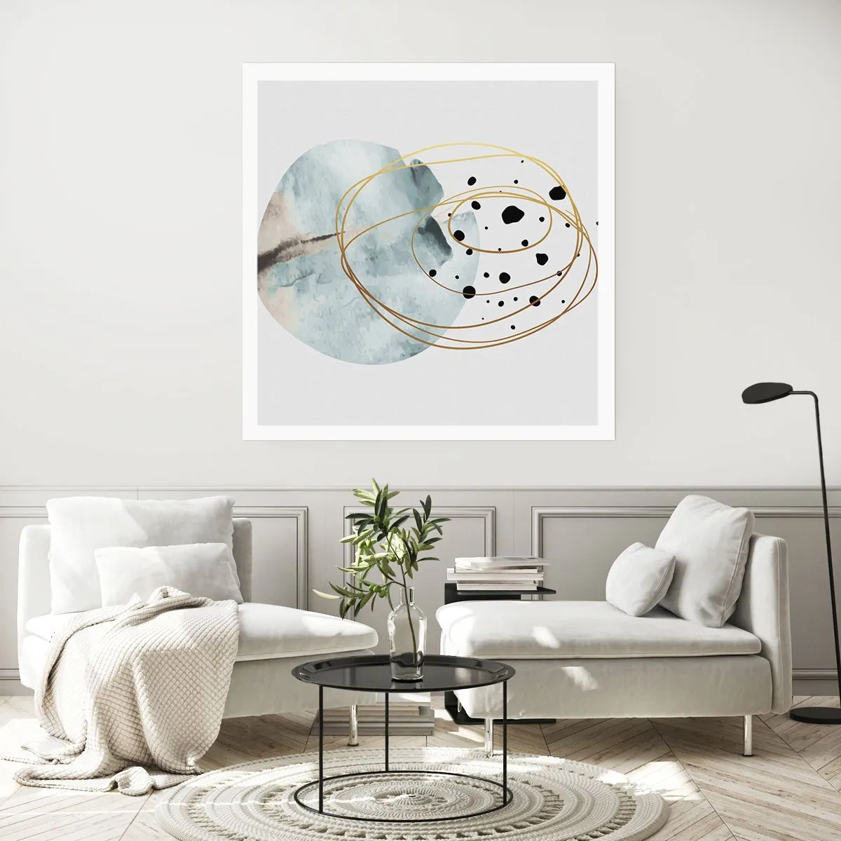 Poster - În îmbrățișarea spațiului - 40x40 cm