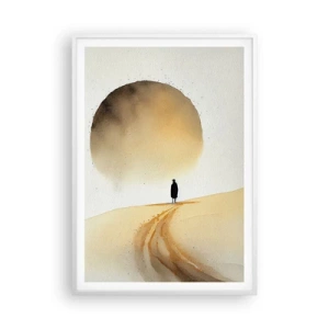 Poster în ramă albă - Întotdeauna un dor - 70x100 cm