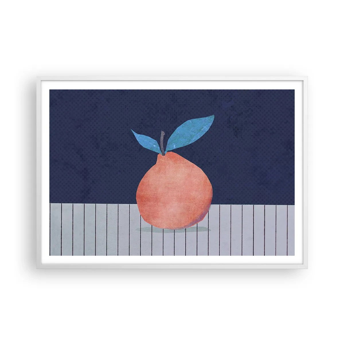 Poster în ramă albă - Convexitate și plan - 100x70 cm