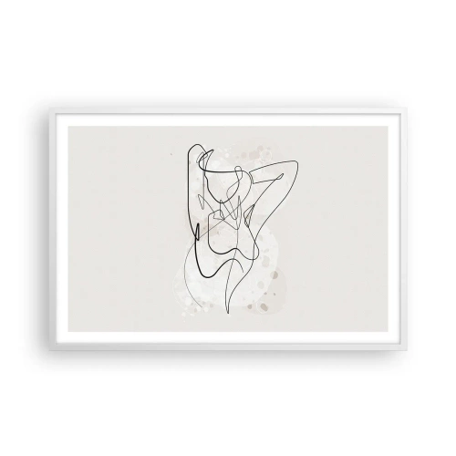 Poster în ramă albă - Arta seducției - 91x61 cm