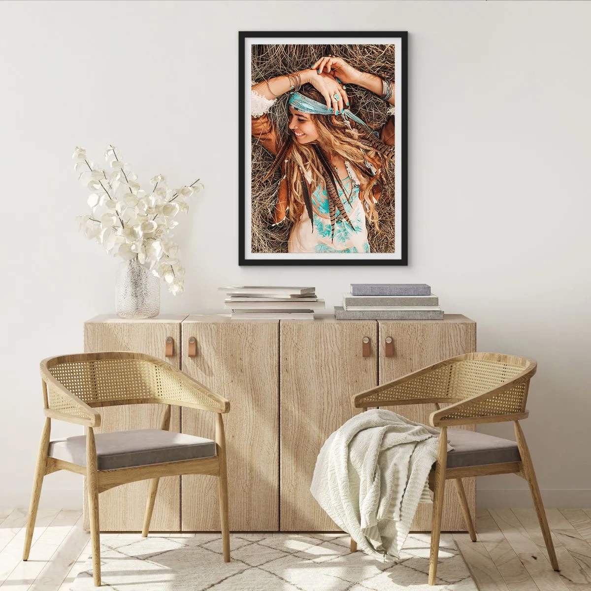 Poster în ramă neagră - În drum spre vara iubirii - 61x91 cm