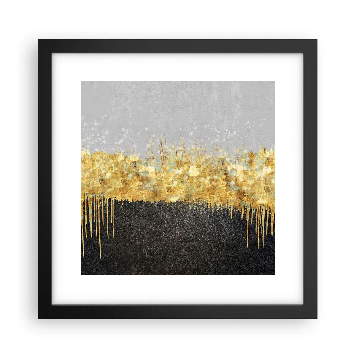 Poster în ramă neagră - Înăuntru și în sus - 30x30 cm