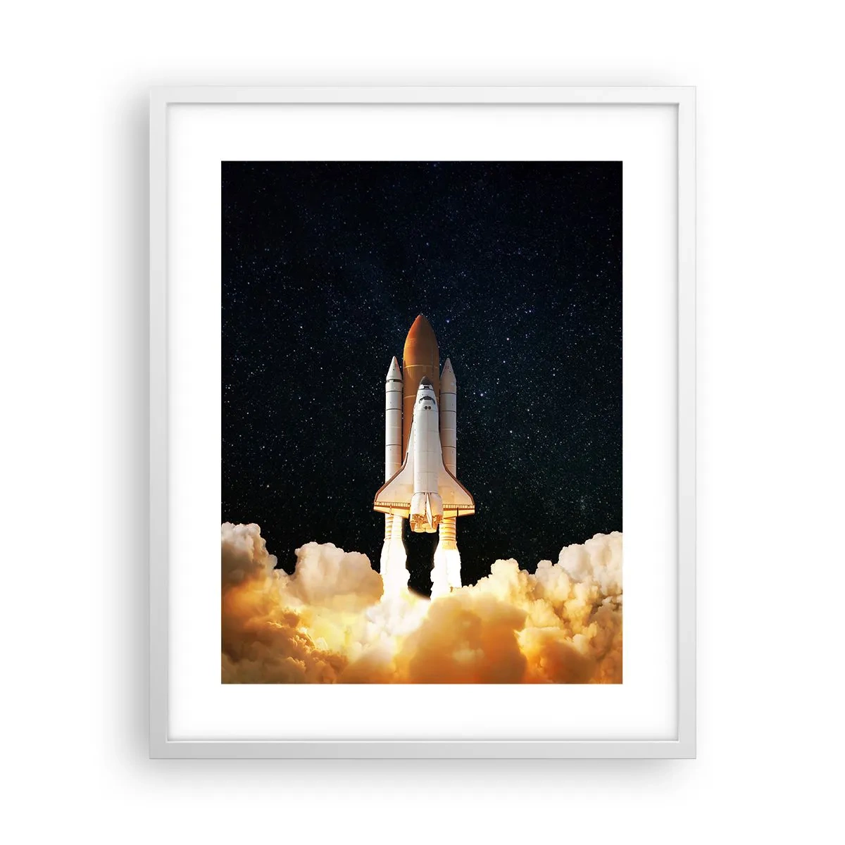 Poster în ramă albă - Ad astra! - 40x50 cm