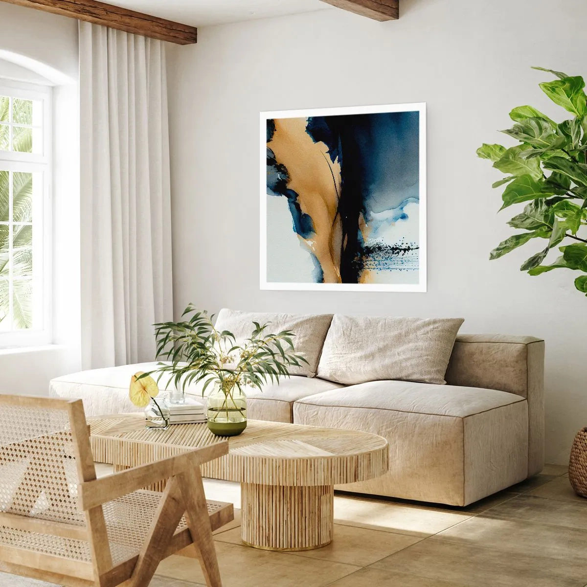 Poster - În spatele cortinei - 60x60 cm