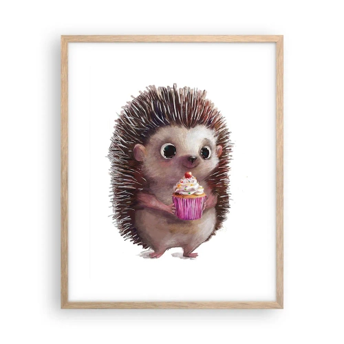 Poster în ramă de stejar deschis - Fiecare zi este o sărbătoare - 40x50 cm