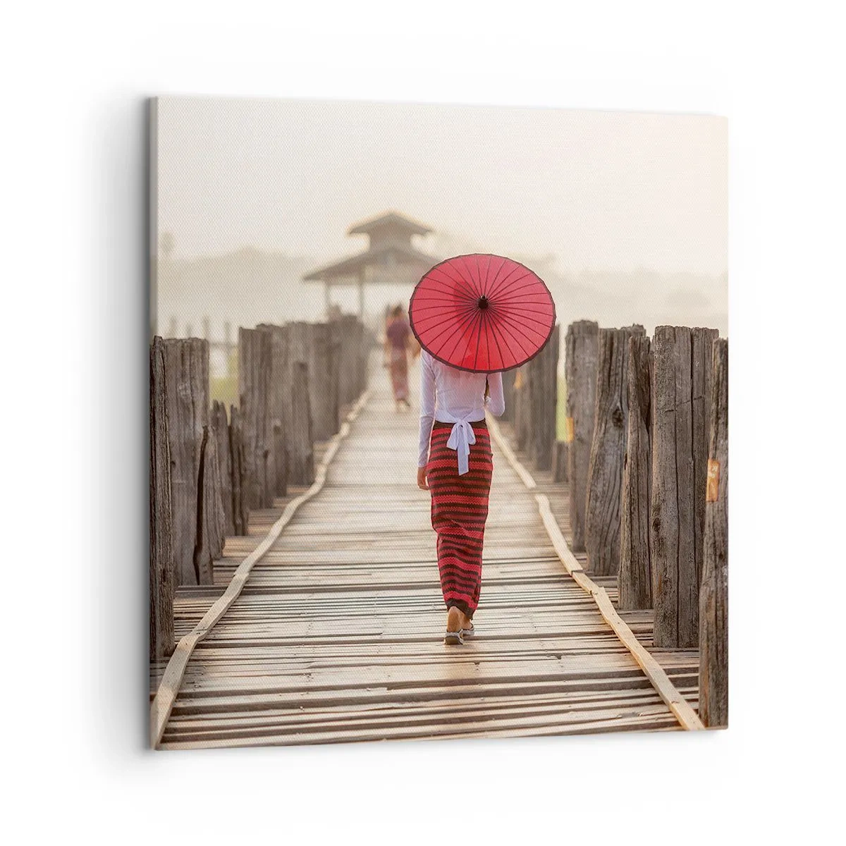 Tablou pe pânză - Pe podul vechi - 50x50 cm