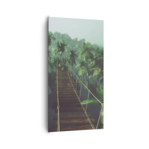 Tablou pe pânză - Deasupra cazanului verde - 65x120 cm