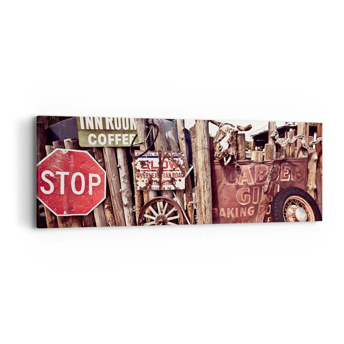 Tablou pe pânză - Iar timpul s-a oprit - 90x30 cm