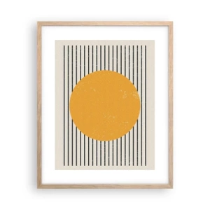 Poster în ramă de stejar deschis - Puterea simplității - 40x50 cm