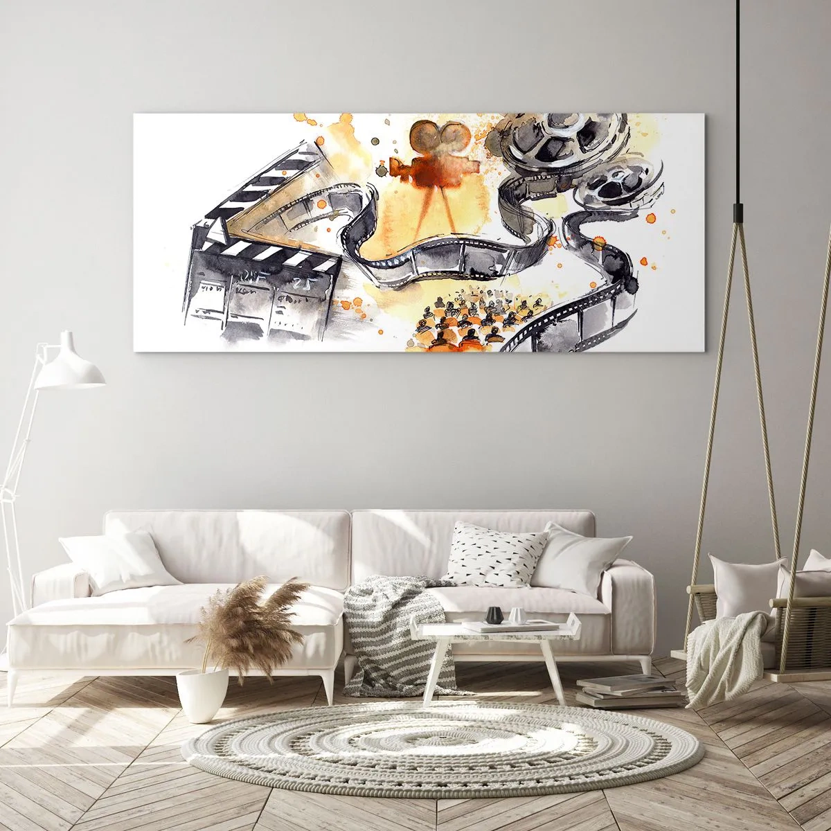 Tablou pe sticlă - În țara viselor - 90x30 cm