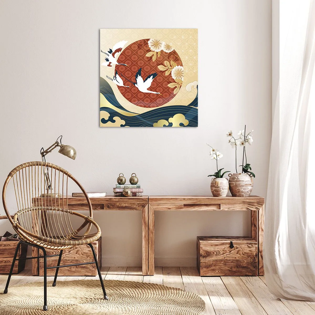 Tablou pe pânză - O fabulă japoneză - 50x50 cm