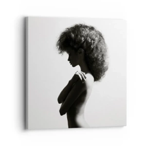 Tablou pe pânză - Ca o floare pe o tulpină subțire - 30x30 cm