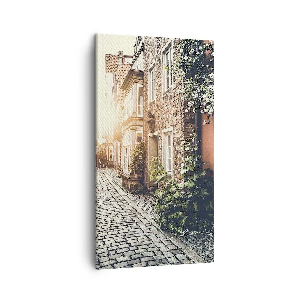 Tablou pe pânză - Străduță în splendoare roz - 45x80 cm